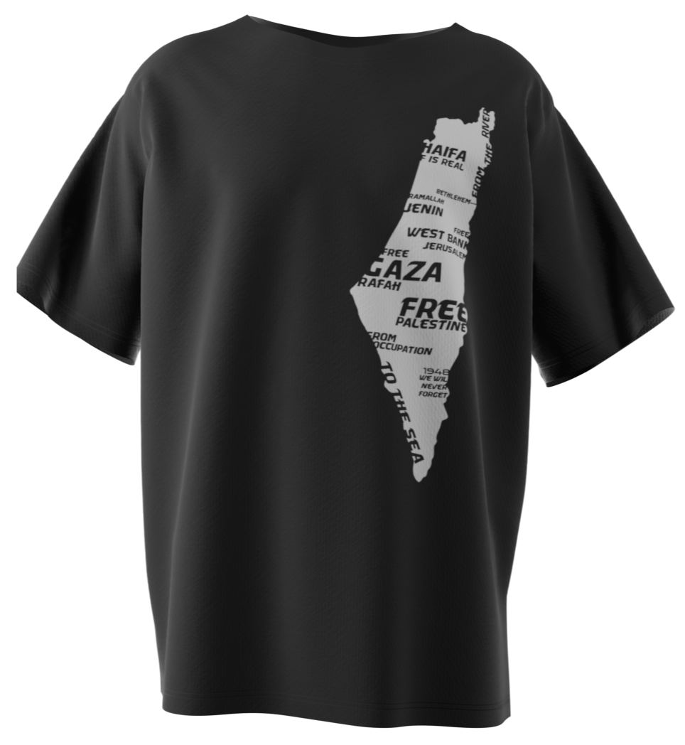 Palestine Map T-shirt