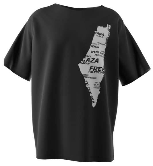 Palestine Map T-shirt