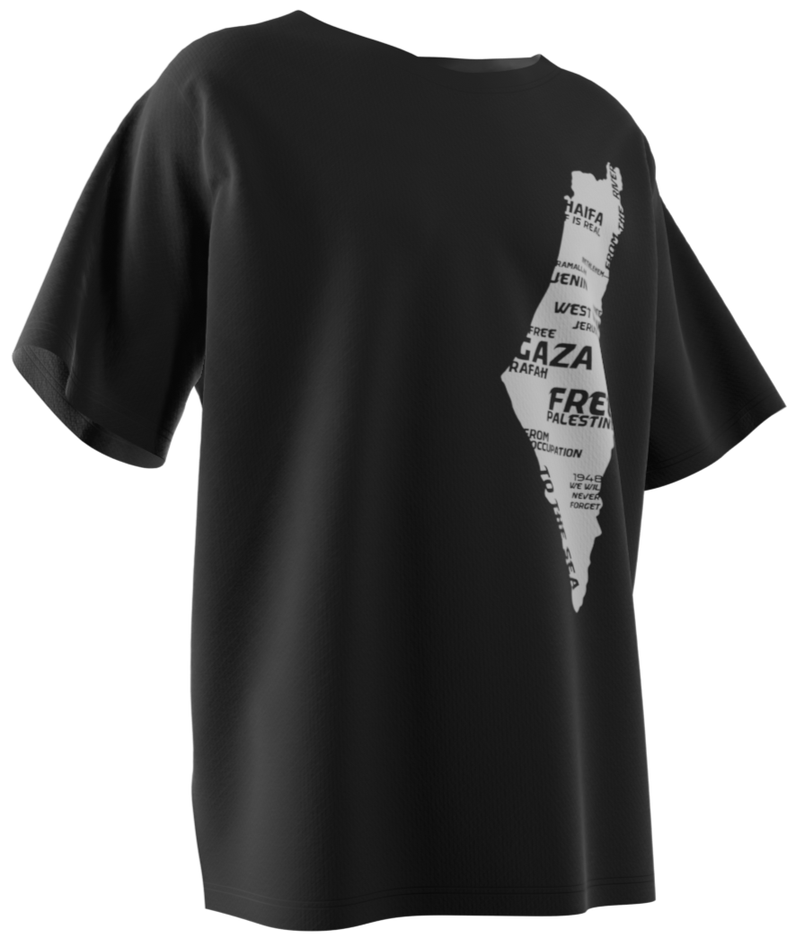 Palestine Map T-shirt