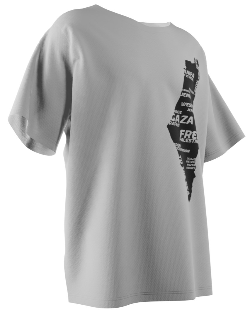 Palestine Map T-shirt