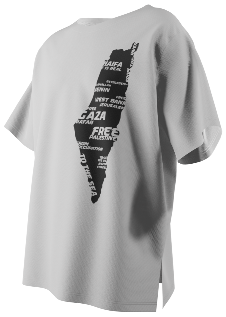 Palestine Map T-shirt