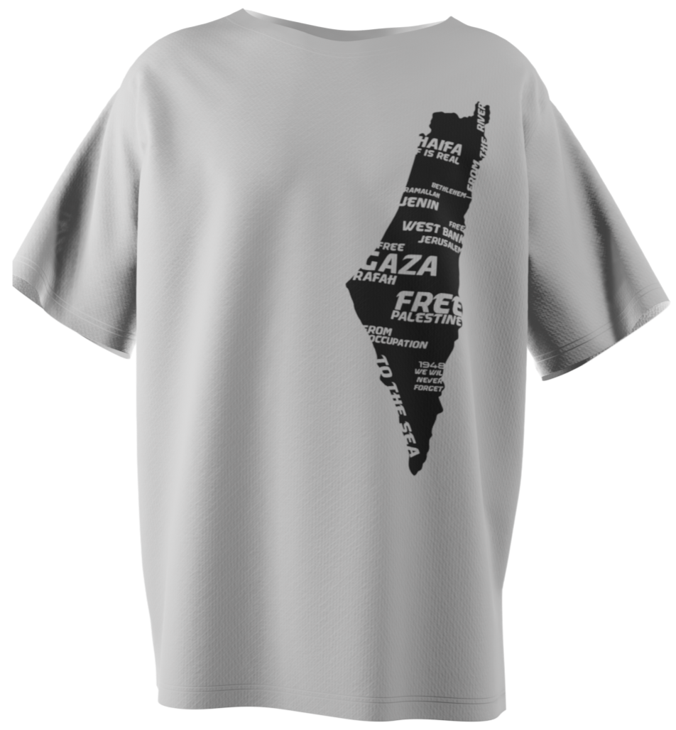 Palestine Map T-shirt