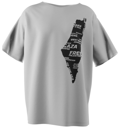 Palestine Map T-shirt